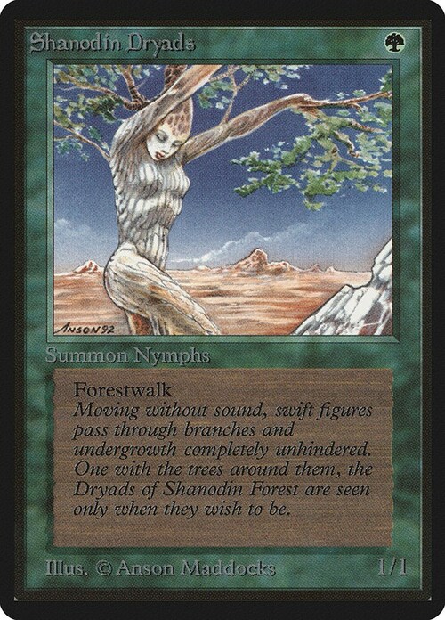 Shanodin Dryads Card Front