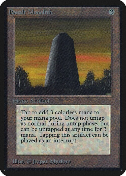 Basalt Monolith Card Front