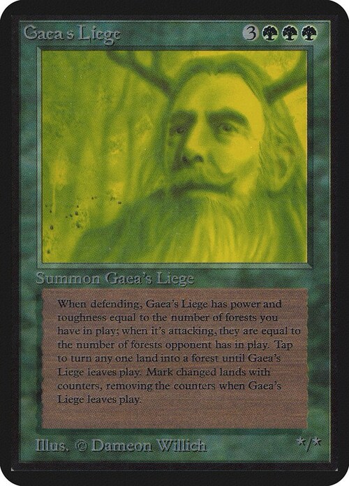 Gaea's Liege Card Front