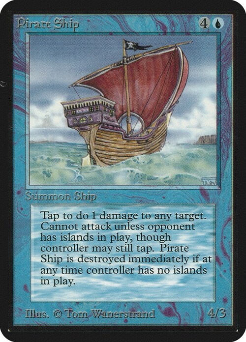 Pirate Ship Card Front