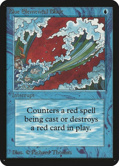 Blue Elemental Blast Card Front