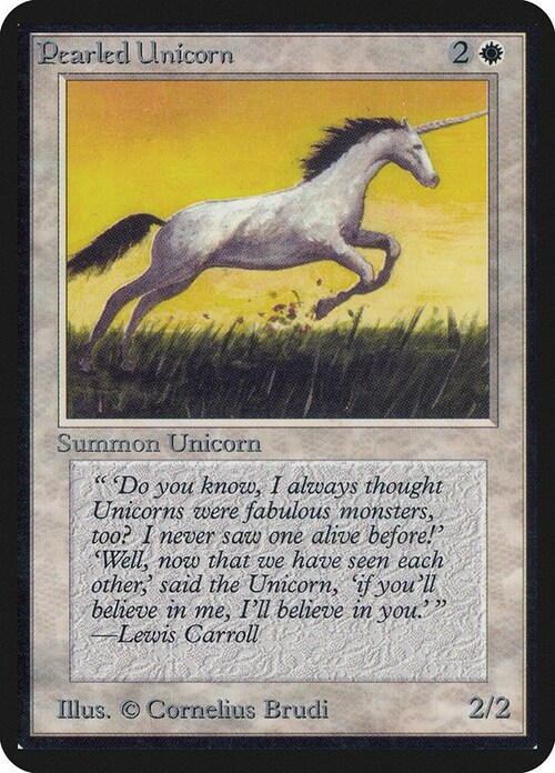 Pearled Unicorn Card Front