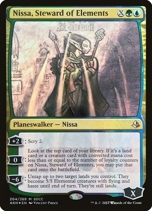 Nissa, Steward of Elements Card Front