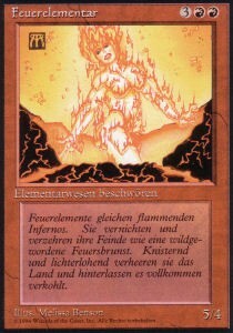 Fire Elemental Card Front