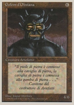 Obsianus Golem Card Front