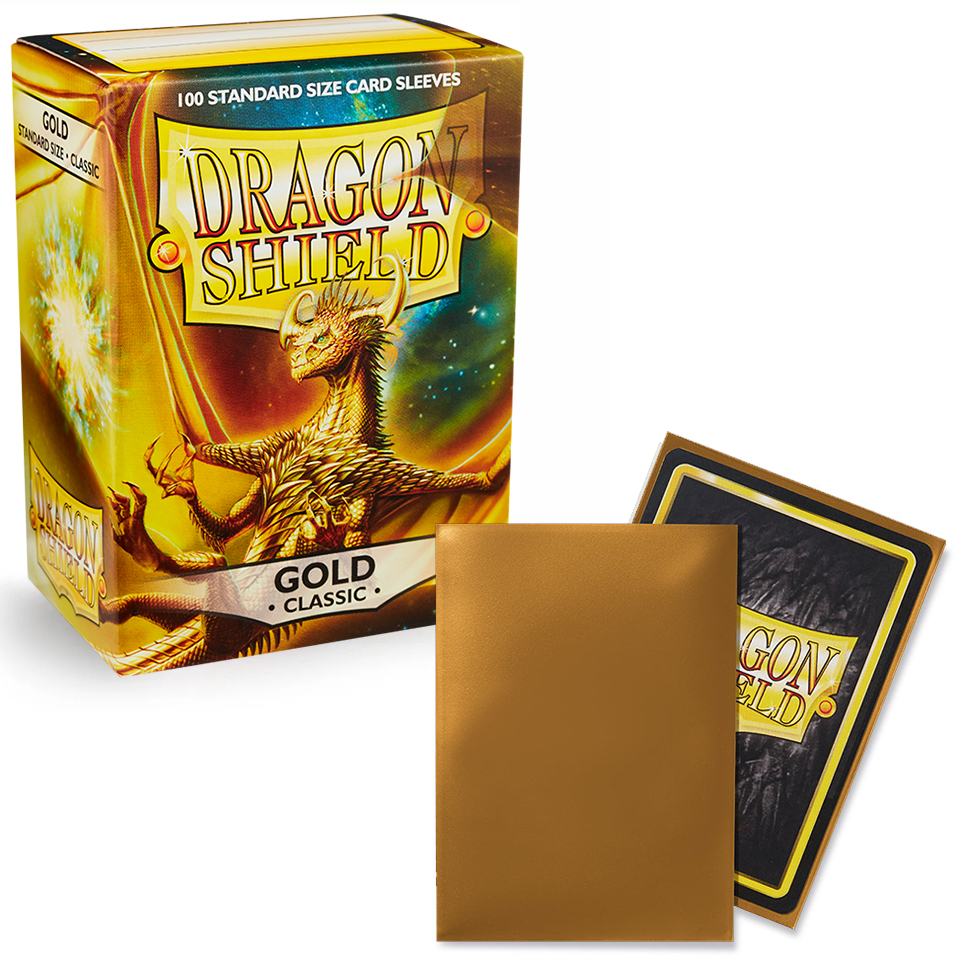 100 Dragon Shield Sleeves - Classic Gold