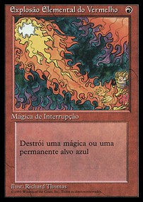 Red Elemental Blast Card Front