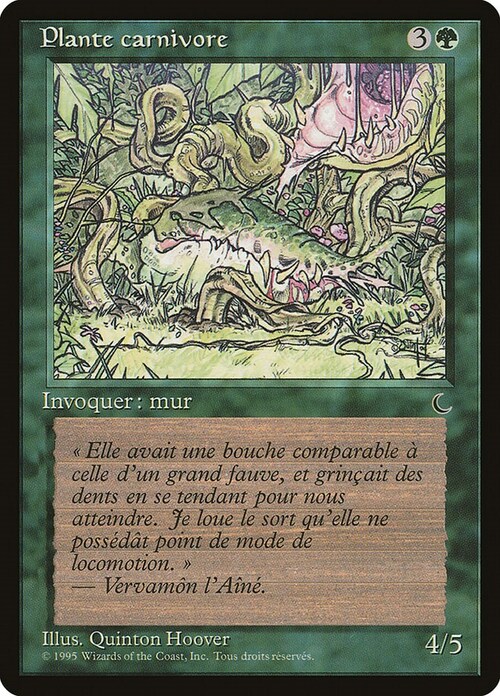 Carnivorous Plant Card Front