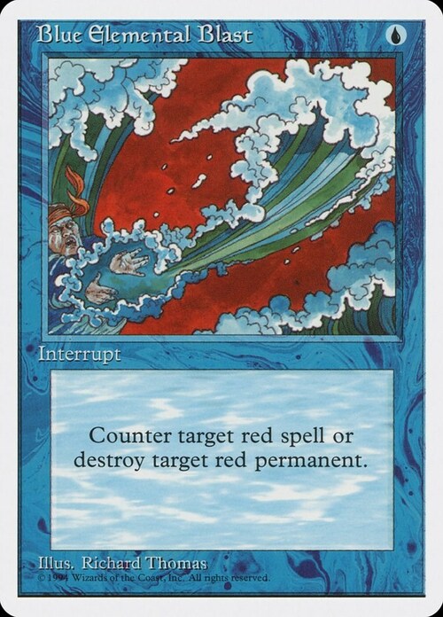 Blue Elemental Blast Card Front