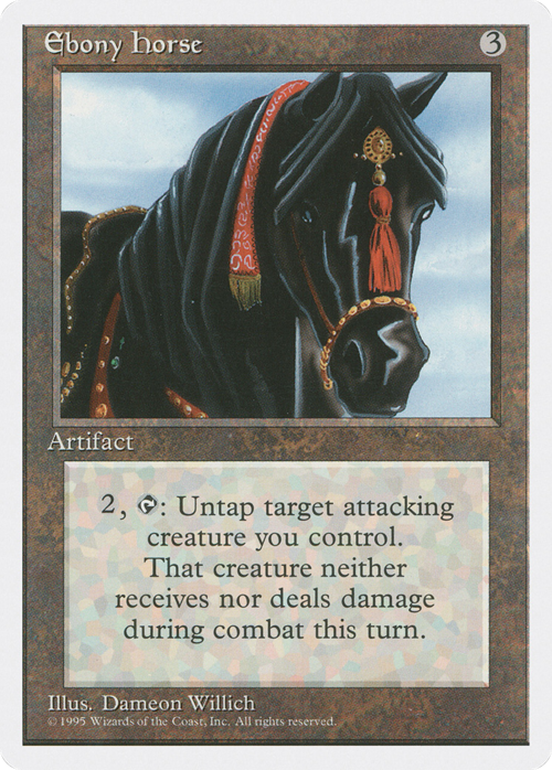 Ebony Horse Card Front