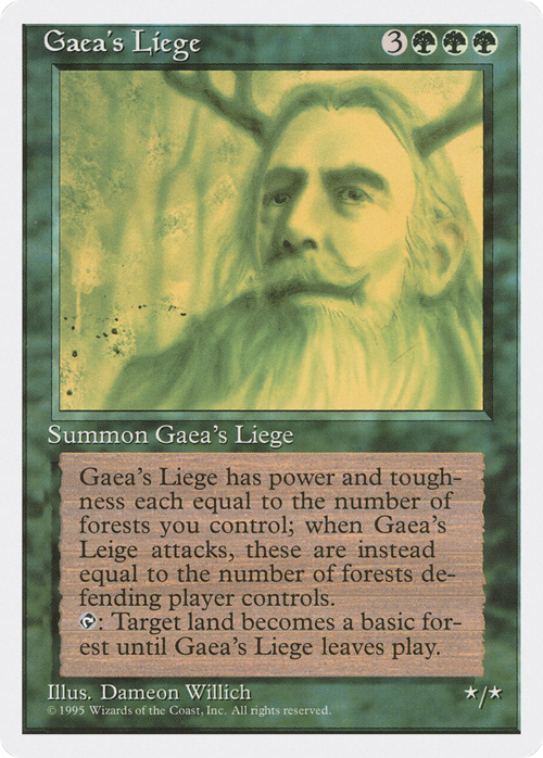 Gaea's Liege Card Front