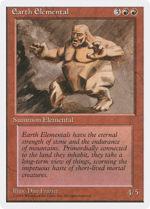 Earth Elemental Card Front