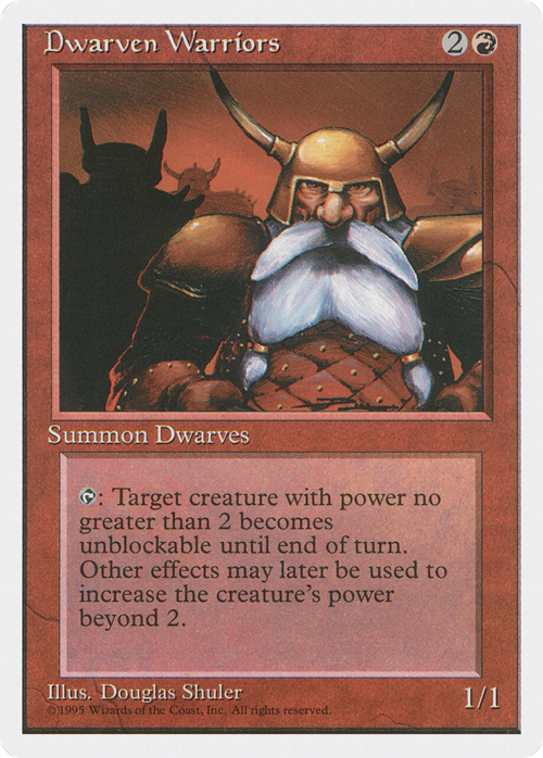 Dwarven Warriors Card Front