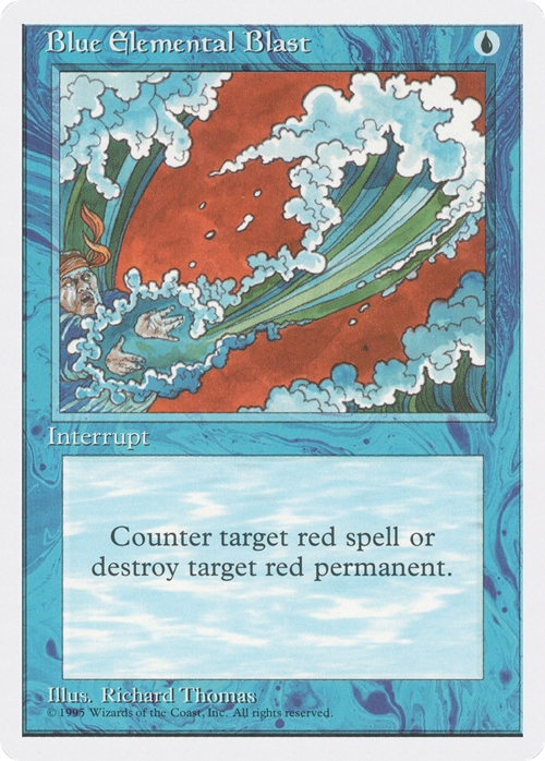 Blue Elemental Blast Card Front