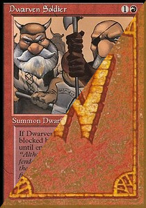 Dwarven Soldier Card Front