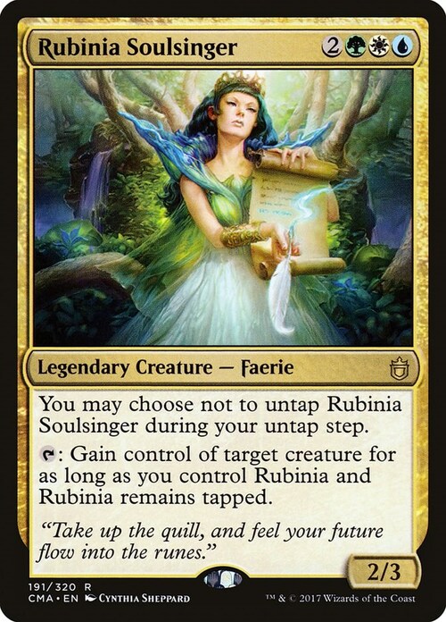 Rubinia Soulsinger Card Front