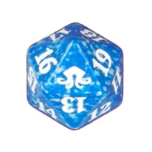 Eldritch Moon: D20 Die (Blue)