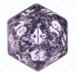 Dado D20 de Rise of the Eldrazi negro