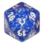 Blue Avacyn Restored D20 Die