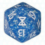 Dado D20 de Time Spiral azul