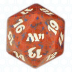 Dado D20 de Magic 2011 rojo