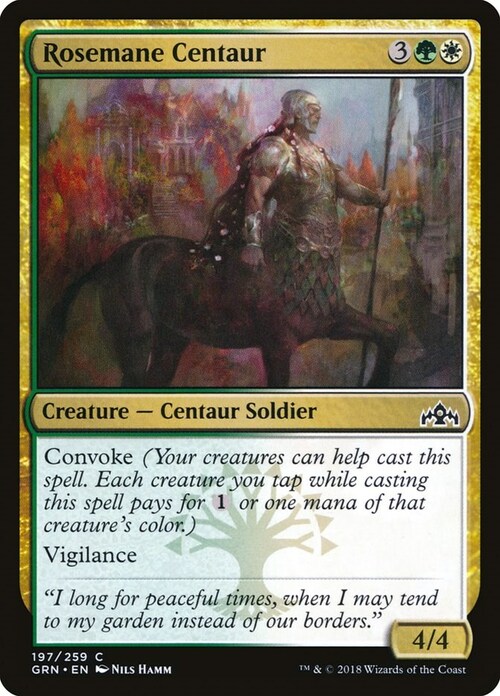 Rosemane Centaur Card Front