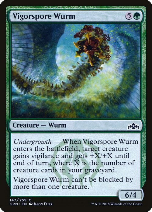 Vigorspore Wurm Card Front