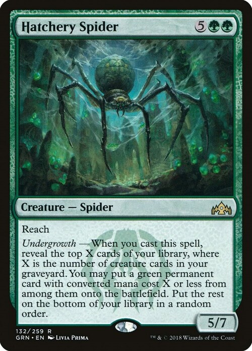 Hatchery Spider Card Front