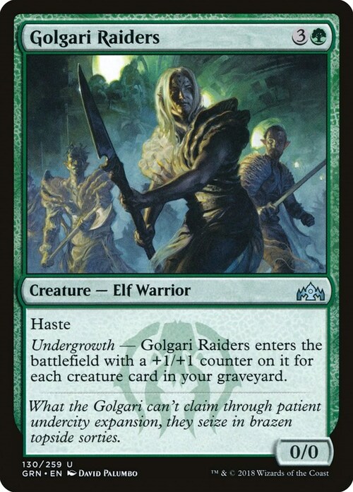 Golgari Raiders Card Front