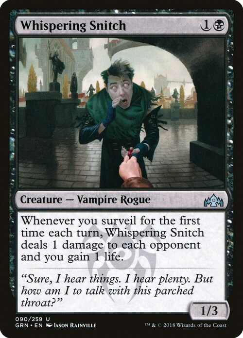 Whispering Snitch Card Front