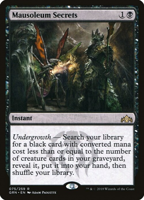 Mausoleum Secrets Card Front