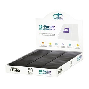 50 Ultimate Guard 18-Pocket Side-Loading Pages (Black)