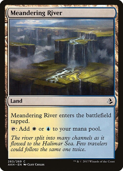 Meandering River Card Front