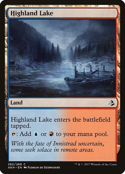 Highland Lake Card Front