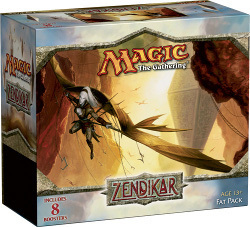 Empty Zendikar Fat Pack box