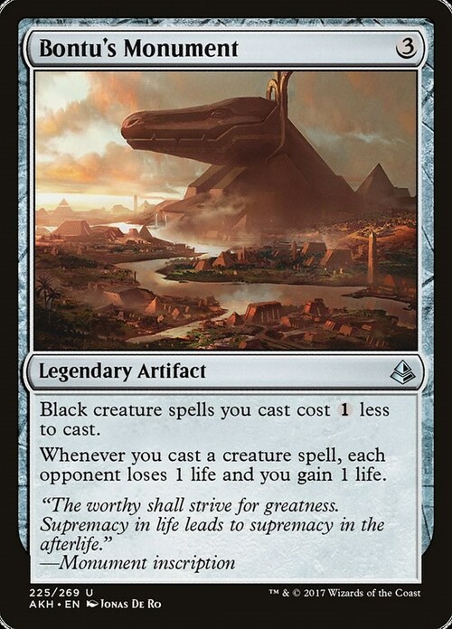 Bontu's Monument Card Front