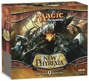 Caja de Fat Pack de New Phyrexia vacia