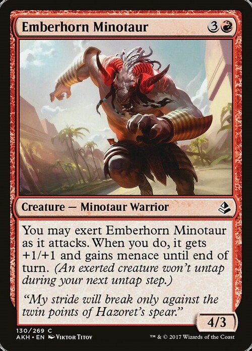 Emberhorn Minotaur Card Front