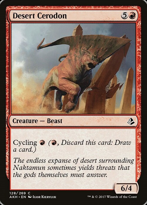 Desert Cerodon Card Front