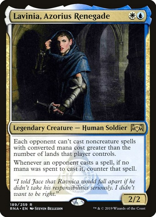 Lavinia, Azorius Renegade Card Front