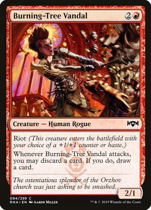 Burning-Tree Vandal Card Front