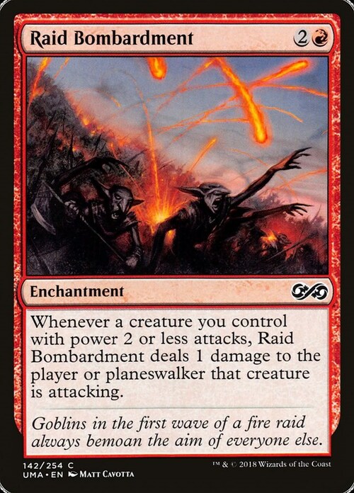 Raid Bombardment Card Front