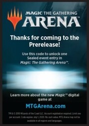 Arena Code Card (Prerelease)