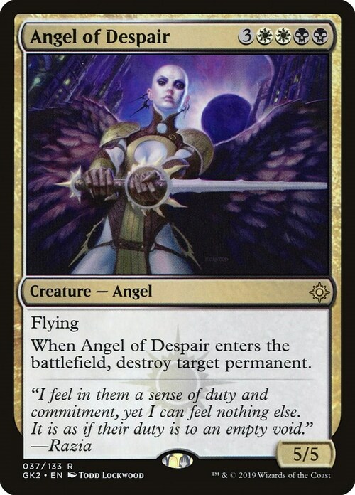 Angel of Despair Card Front