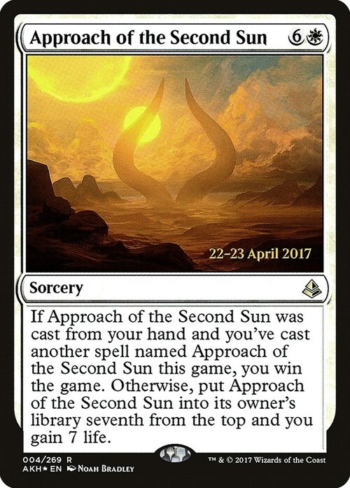 Approach of the Second Sun Card Front