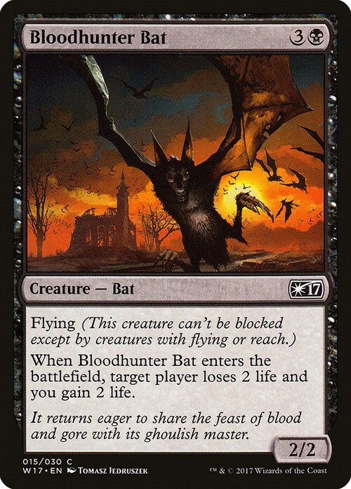 Bloodhunter Bat Card Front