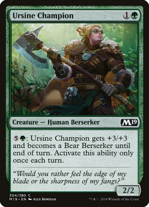 Ursine Champion Card Front