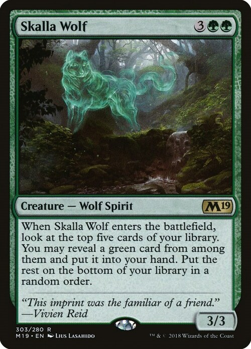 Skalla Wolf Card Front