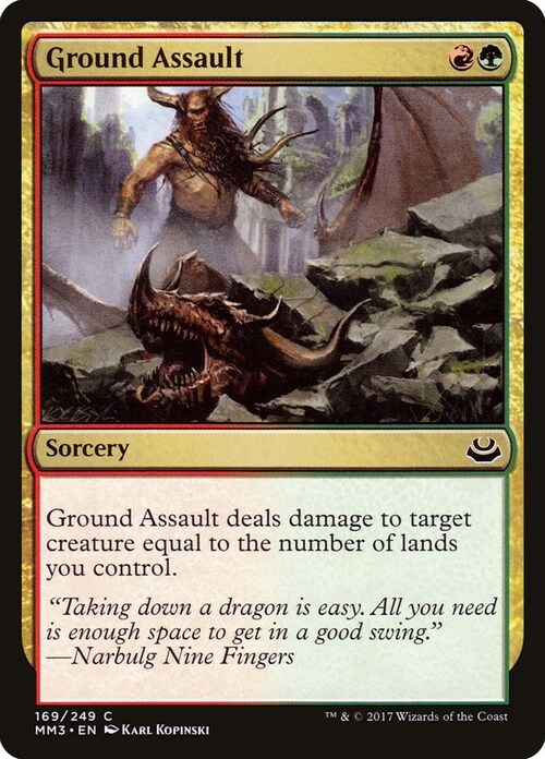 Ground Assault Card Front