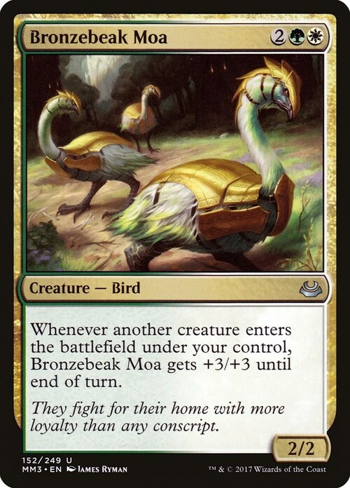 Bronzebeak Moa Card Front